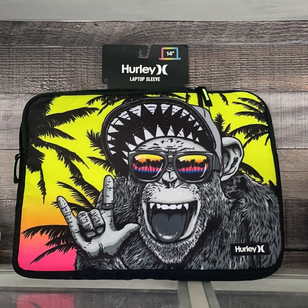 ❤️NEW!!!❤️RARE!!!Hurley 14” Laptop Sleeve Volt. It fit Ipad Pro.